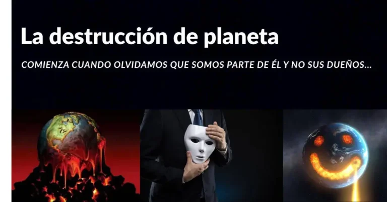 La destrucción del planeta como reflejo del ego humano la destrucción del planeta
